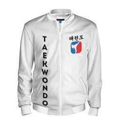 Бомбер мужской Тхэквондо Taekwondo, цвет: 3D-белый