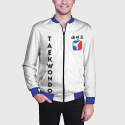 Бомбер мужской Тхэквондо Taekwondo, цвет: 3D-синий — фото 2