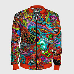 Мужской бомбер Яркая абстракция bright abstraction