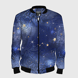 Бомбер мужской Небо в стиле Стимпанк, цвет: 3D-черный
