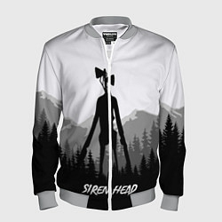 Бомбер мужской SIREN HEAD DARK FOREST, цвет: 3D-меланж