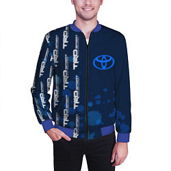 Бомбер мужской Toyota - Paint Pattern on left, цвет: 3D-синий — фото 2