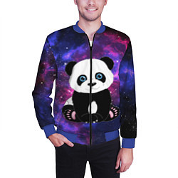 Бомбер мужской Space Panda, цвет: 3D-синий — фото 2
