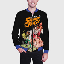 Бомбер мужской Шаман Кинг Ремейк аниме, цвет: 3D-синий — фото 2