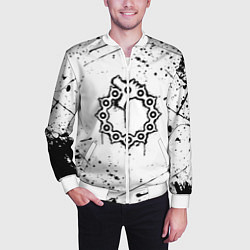 Бомбер мужской МЕЛИОДАС 7 СМЕРТНЫХ ГРЕХОВ, цвет: 3D-белый — фото 2