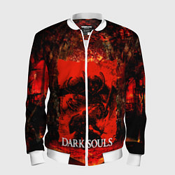 Бомбер мужской DARK SOULS GAME STORY, цвет: 3D-белый