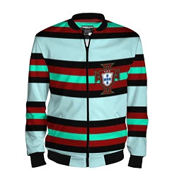 Бомбер мужской Сборная Португалии, цвет: 3D-черный