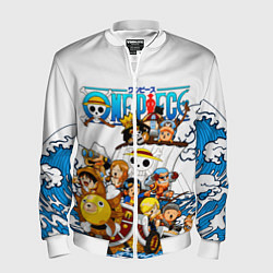 Бомбер мужской ONE PIECE ВАН ПИС МОРЕ, цвет: 3D-белый