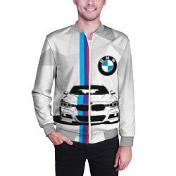 Бомбер мужской BMW БМВ M PERFORMANCE, цвет: 3D-меланж — фото 2
