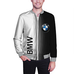 Бомбер мужской Black and White BMW, цвет: 3D-меланж — фото 2