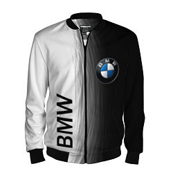 Бомбер мужской Black and White BMW, цвет: 3D-черный