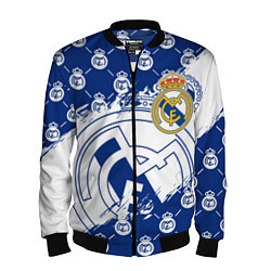 Бомбер мужской REAL MADRID РЕАЛ МАДРИД, цвет: 3D-черный