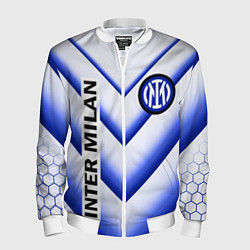 Бомбер мужской ИНТЕР МИЛАН INTER MILAN, цвет: 3D-белый