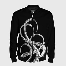 Мужской бомбер Octopus Black and White