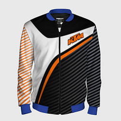 Бомбер мужской KTM MOTORCYCLES КТМ МОТОЦИКЛ, цвет: 3D-синий