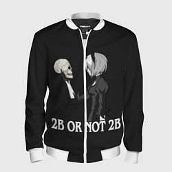 Бомбер мужской 2B OR NOT 2B, цвет: 3D-белый