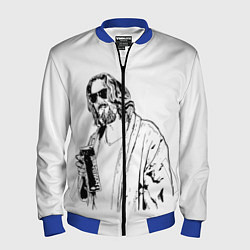 Бомбер мужской Большой Лебовски Big Lebowski, цвет: 3D-синий