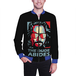 Бомбер мужской The Dude Abides Лебовски, цвет: 3D-синий — фото 2
