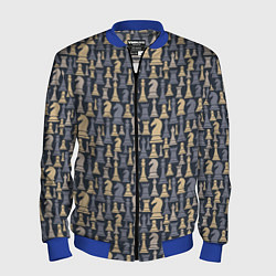 Бомбер мужской Шахматист, цвет: 3D-синий