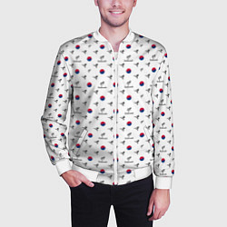 Бомбер мужской Taekwondo, цвет: 3D-белый — фото 2