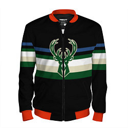 Бомбер мужской Milwaukee Bucks форма Statement Edition, цвет: 3D-красный