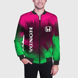 Бомбер мужской NEON HONDA НЕОН ХОНДА, цвет: 3D-черный — фото 2