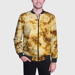 Бомбер мужской Жареный блин, цвет: 3D-черный — фото 2