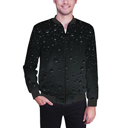 Бомбер мужской Ночной дождь, цвет: 3D-черный — фото 2