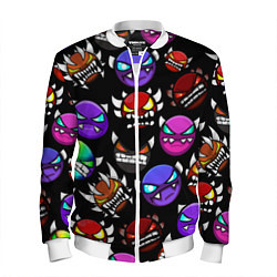 Бомбер мужской Geometry Dash: Demons Squad, цвет: 3D-белый
