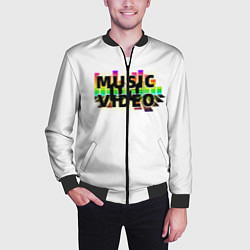 Бомбер мужской Merch - DJ MUSICVIDEO, цвет: 3D-черный — фото 2