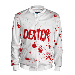 Бомбер мужской Dexter logo Декстер брызги крови, цвет: 3D-белый