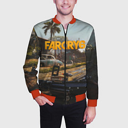 Бомбер мужской Far Cry 6 game art, цвет: 3D-красный — фото 2