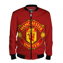 Бомбер мужской Manchester United F C, цвет: 3D-черный