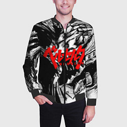 Бомбер мужской БЕРСЕРК РИСУНОК BERSERK, цвет: 3D-черный — фото 2