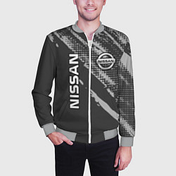 Бомбер мужской Nissan Car Ниссан, цвет: 3D-меланж — фото 2