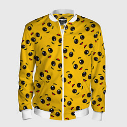Бомбер мужской FORTNITE BANANA FACE PATTERN ФОРТНАЙТ ЛИЦО БАНАНА, цвет: 3D-белый