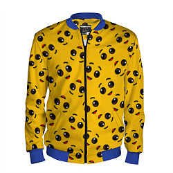 Бомбер мужской FORTNITE BANANA FACE PATTERN ФОРТНАЙТ ЛИЦО БАНАНА, цвет: 3D-синий