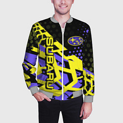 Бомбер мужской Subaru Cубару, цвет: 3D-меланж — фото 2