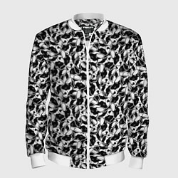 Бомбер мужской Щенки Французского Бульдога, цвет: 3D-белый