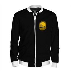 Бомбер мужской GOLDEN STATE WARRIORS BLACK STYLE, цвет: 3D-белый