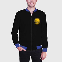 Бомбер мужской GOLDEN STATE WARRIORS BLACK STYLE, цвет: 3D-синий — фото 2