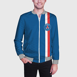 Бомбер мужской PSG SPORT STRIPES UNIFORM, цвет: 3D-меланж — фото 2