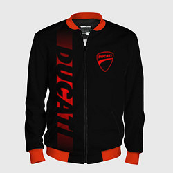 Мужской бомбер DUCATI BLACK RED LINE