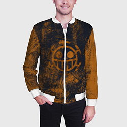 Бомбер мужской Пираты сердца из Ван Пис, цвет: 3D-белый — фото 2