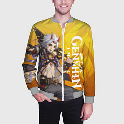 Бомбер мужской ARATAKI ITTO GEO, цвет: 3D-меланж — фото 2