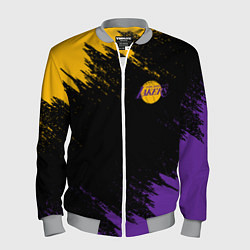 Мужской бомбер LAKERS БРЫЗГИ КРАСОК