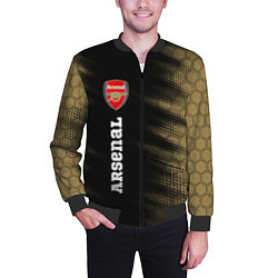 Бомбер мужской АРСЕНАЛ Arsenal - Полутона, цвет: 3D-черный — фото 2