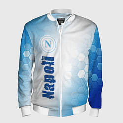 Бомбер мужской SSC NAPOLI Napoli Соты, цвет: 3D-белый