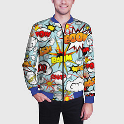 Бомбер мужской BoOMbiT, цвет: 3D-синий — фото 2