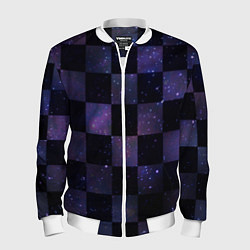 Мужской бомбер Space Neon Chessboard